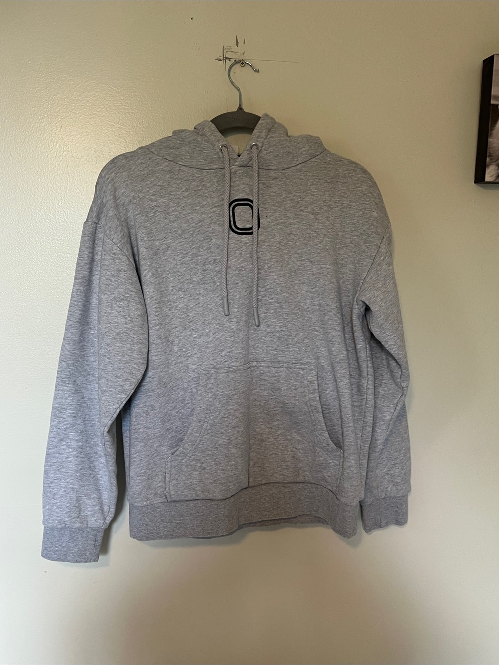 Overtime Grey Pullover Hoodie with Small Center Logo